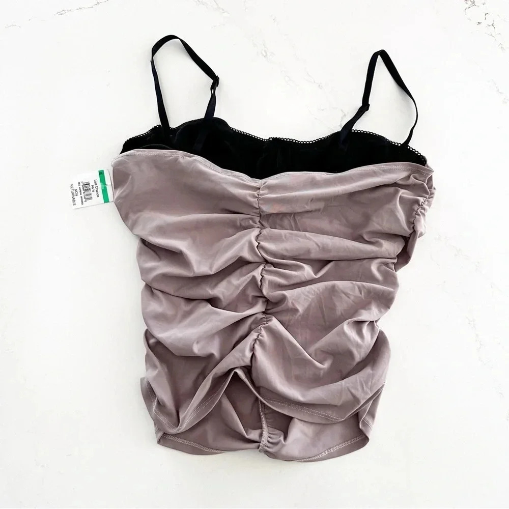 Miaou Renzo Tube Top | Taupe/Dusty Purple / XL - Picture 8 of 9